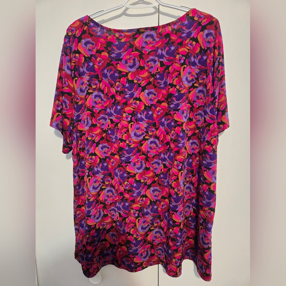 George‎ Colorful Floral Blouse with Stone Detail - Picture 6 of 6